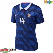 Camiseta Francia Adrien Rabiot #14 Primera Equipación para mujer Mundial 2026 manga corta